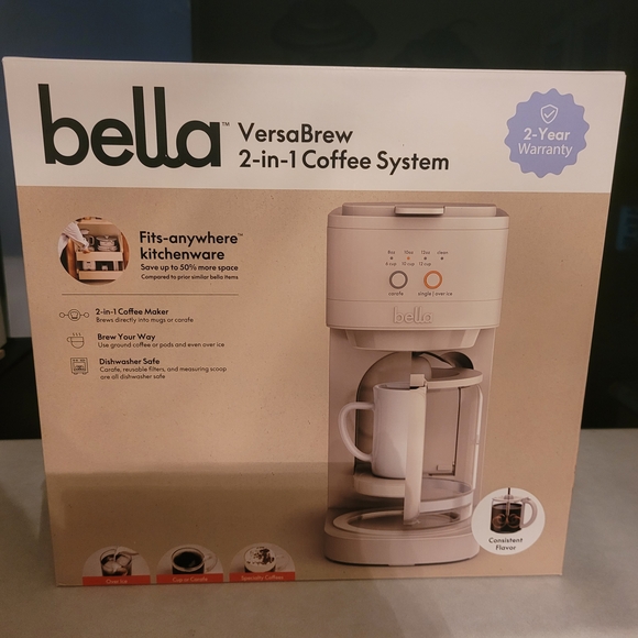 Abella VersaBrew 2-in-1 Coffee System - White - Picture 1 of 8